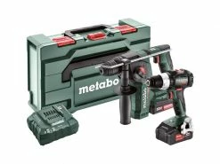 Metabo Akku-Maschinen Set BS 18 LT BL + BH 18 LTX BL 16