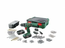 Bosch Akku-Bohrschrauber PSR 1800 LI-2 + System Box mit Zubehör