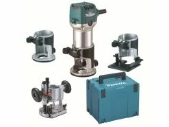 Makita Einhandfräse RT0702CX2J Set mit Koffer und 3 Aufsätzen