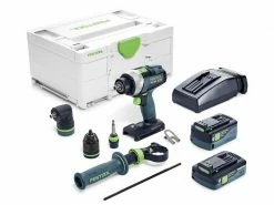 FESTOOL Akku-Bohrschrauber QUADRIVE TDC 18/4 I Set, Winkelvorsatz