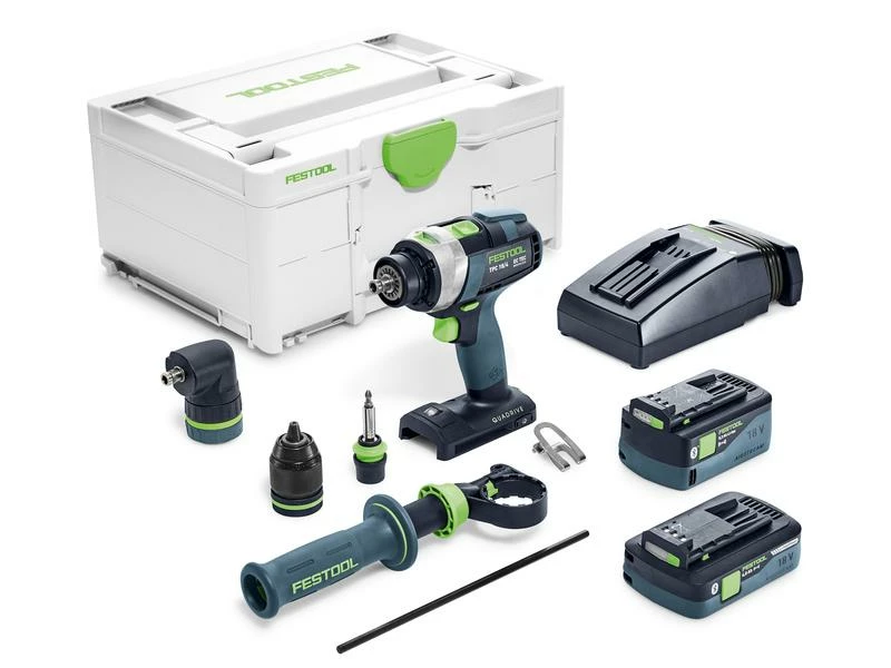 FESTOOL Akku-Schlagbohrschrauber QUADRIVE TPC 18/4 I Set 3 FESTOOL Akku-Schlagbohrschrauber QUADRIVE TPC 18/4 I Set