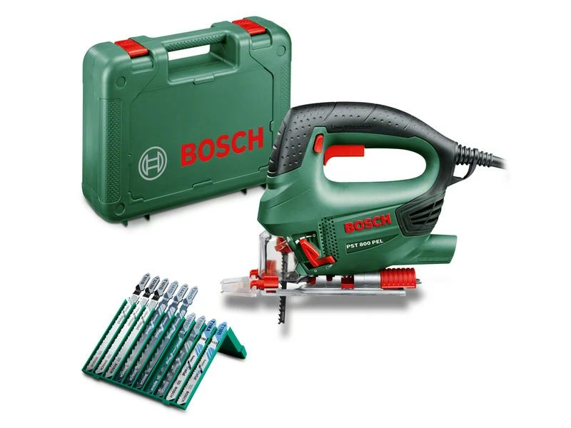Bosch Stichsäge PST 800 PEL im Koffer mit Sägeblatt Set 3 Bosch Stichsäge PST 800 PEL im Koffer mit Sägeblatt Set