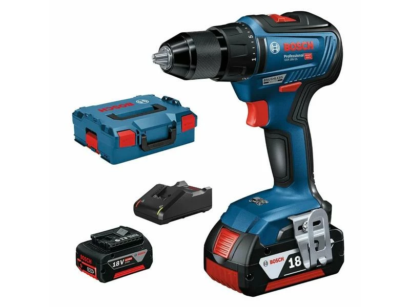 Bosch Professional Akku-Bohrschrauber GSR 18 V-55 2x 4.0 Ah, im Koffer 3 Bosch Professional Akku-Bohrschrauber GSR 18 V-55 2x 4.0 Ah, im Koffer