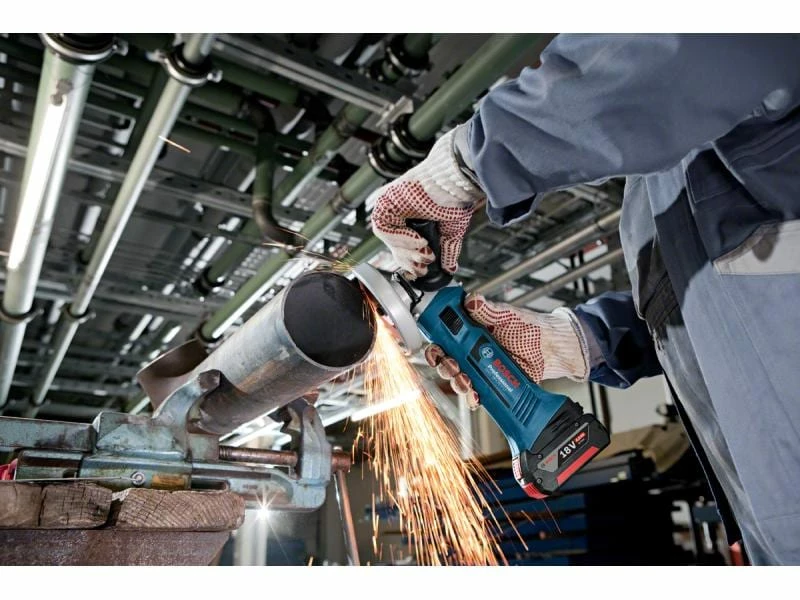 Bosch Professional Winkelschleifer GWS 18-125V-LI Solo Blau/Schwarz 4 Bosch Professional Winkelschleifer GWS 18-125V-LI Solo Blau/Schwarz – Bild 2