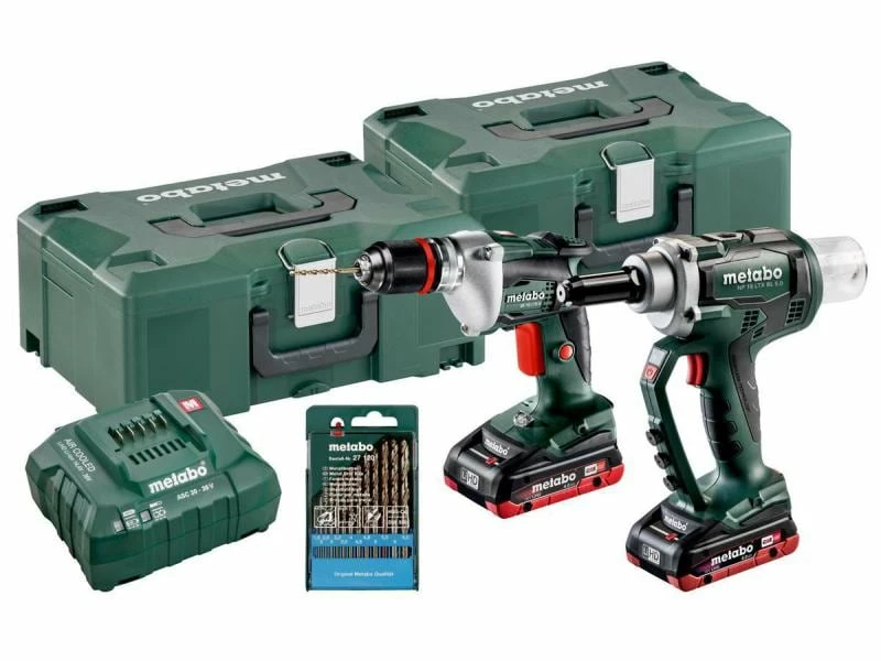 Metabo Akku-Maschinen Set NP 18 LTX BL 5.0 + BE 18 LTX 6 Kit 3 Metabo Akku-Maschinen Set NP 18 LTX BL 5.0 + BE 18 LTX 6 Kit