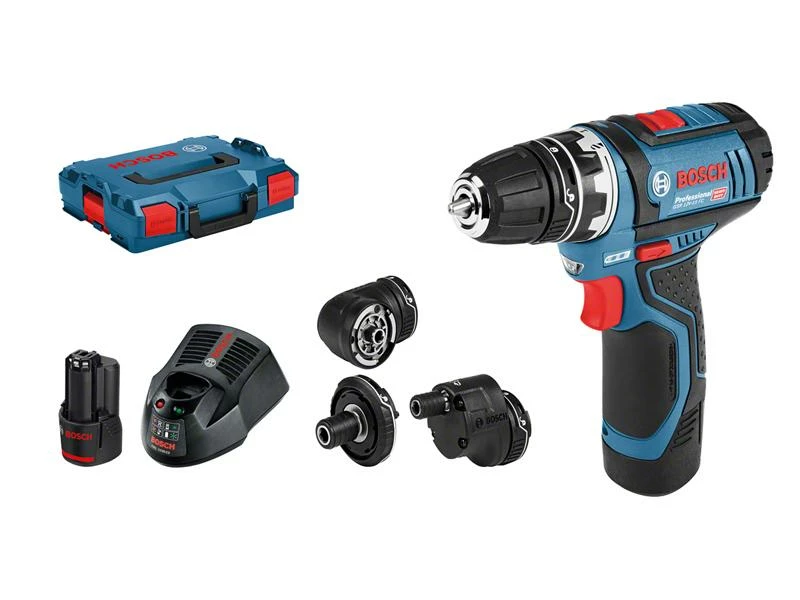 Bosch Professional Akku-Bohrschrauber GSR 12 V-15 FC Kit 2x 2.0 Ah + Aufsätze 3 Bosch Professional Akku-Bohrschrauber GSR 12 V-15 FC Kit 2x 2.0 Ah + Aufsätze