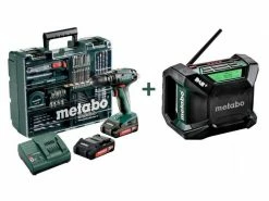 Metabo Akku-Maschinen Set SB 18 Set + R 12-18 DAB+ BT